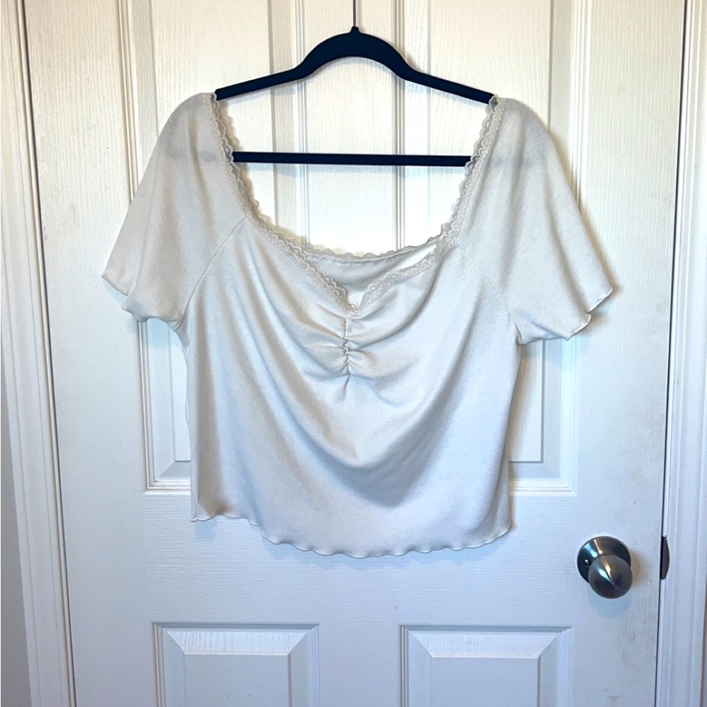 White Crop Top